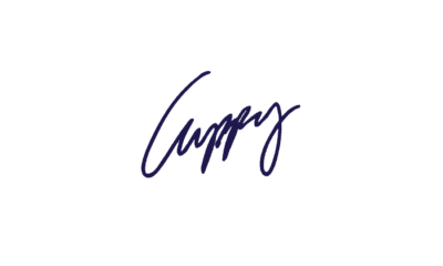 cuppy music logo blue